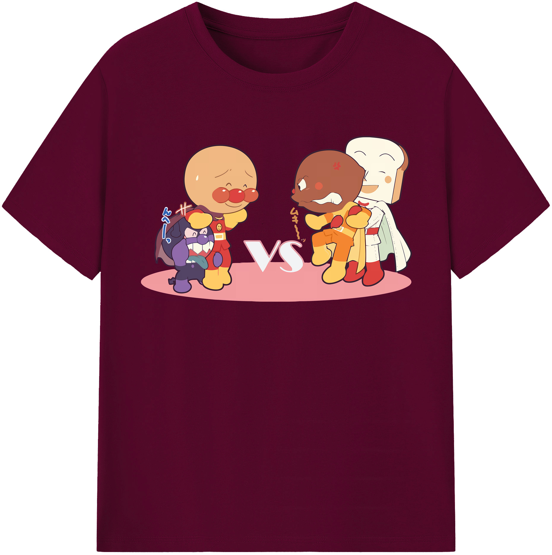 （画像用） アンパンマン Anpanman レディースカジュアルプリントTシャツ（綿100％）